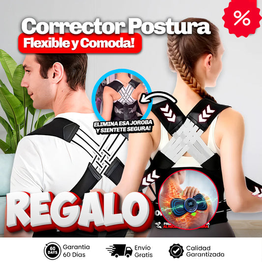 Corrector de Postura Flex + Masajeador Mariposa GRATIS